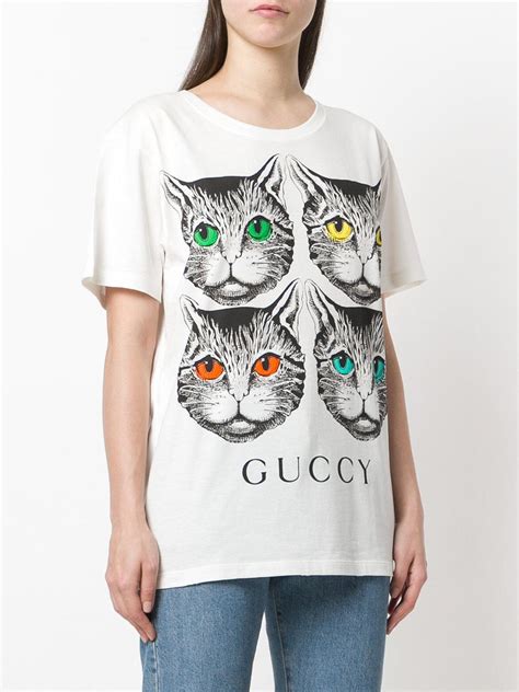 gucci mystic cat t-shirt|gucci mules angry cat.